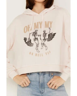 Cleo + Wolf Women's Oh My My Cropped Hoodie