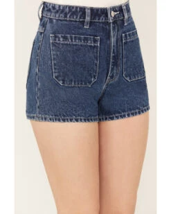 Rolla's Women's Medium Wash High Rise Denim Shorts 7 Rolla's Women's Medium Wash High Rise Denim Shorts -Modern Fashion Sales 2000386544 414 P2