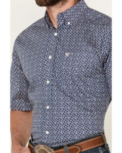 Ariat Men's Oziel Geo Print Short Sleeve Button-Down Shirt - Tall 6 Ariat Men's Oziel Geo Print Short Sleeve Button-Down Shirt - Tall -Modern Fashion Sales 2000387285 401 P3
