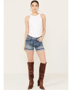 Grace In LA Women's Medium Wash Americana Horseshoe Jeans -Modern Fashion Sales 2000387379 414 P3