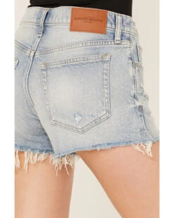 Lucky Brand Women's Light Wash Anchors Away Mid Rise Distressed Shorts 7 Lucky Brand Women's Light Wash Anchors Away Mid Rise Distressed Shorts -Modern Fashion Sales 2000388113 412 P4