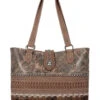Montana West Women's Brown Trinity Ranch Hair-on Cowhide Collection Concealed Carry Tote