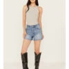 Rolla's Women's Medium Wash Vintage High Rise Stevie Shorts