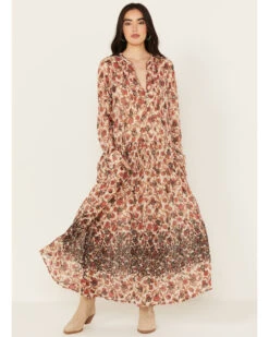 Free People Women's See It Through Floral Long Sleeve Maxi Dress 7 Free People Women's See It Through Floral Long Sleeve Maxi Dress -Modern Fashion Sales 2000390287 900 P1