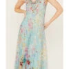 Johnny Was Women's Forever Flower Mesh Maxi Dress