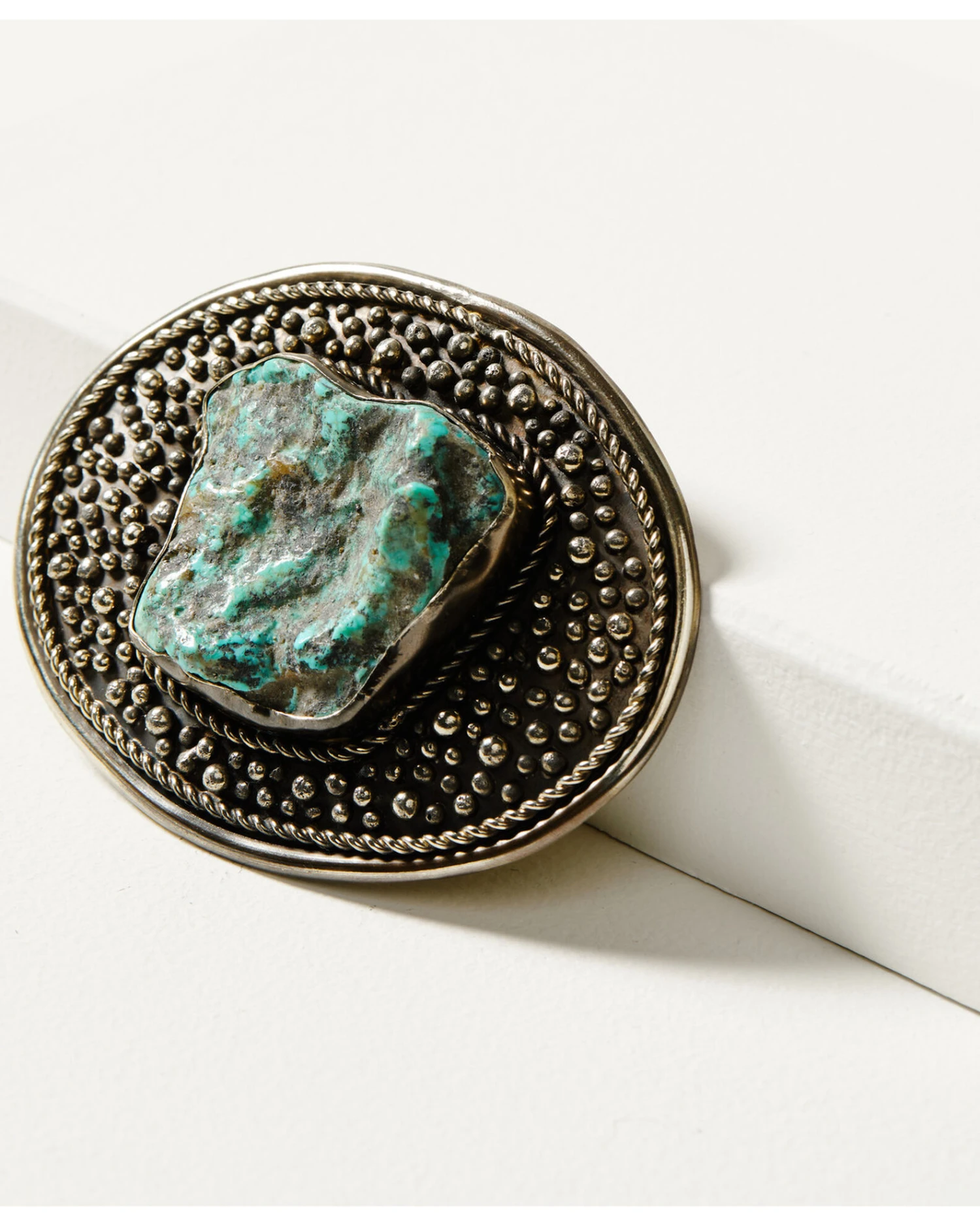 Paige Wallace Women's Oval Turquoise Buckle 2 Paige Wallace Women's Oval Turquoise Buckle - Image 2