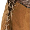Kobler Leather Women's Choctaw Tooled Leather Lace-Up Suede Skirt