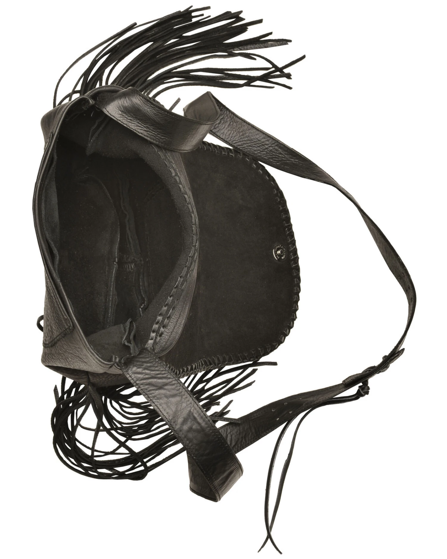 Kobler Leather Black Hand-Tooled Antique Finish Bag 2 Kobler Leather Black Hand-Tooled Antique Finish Bag - Image 2