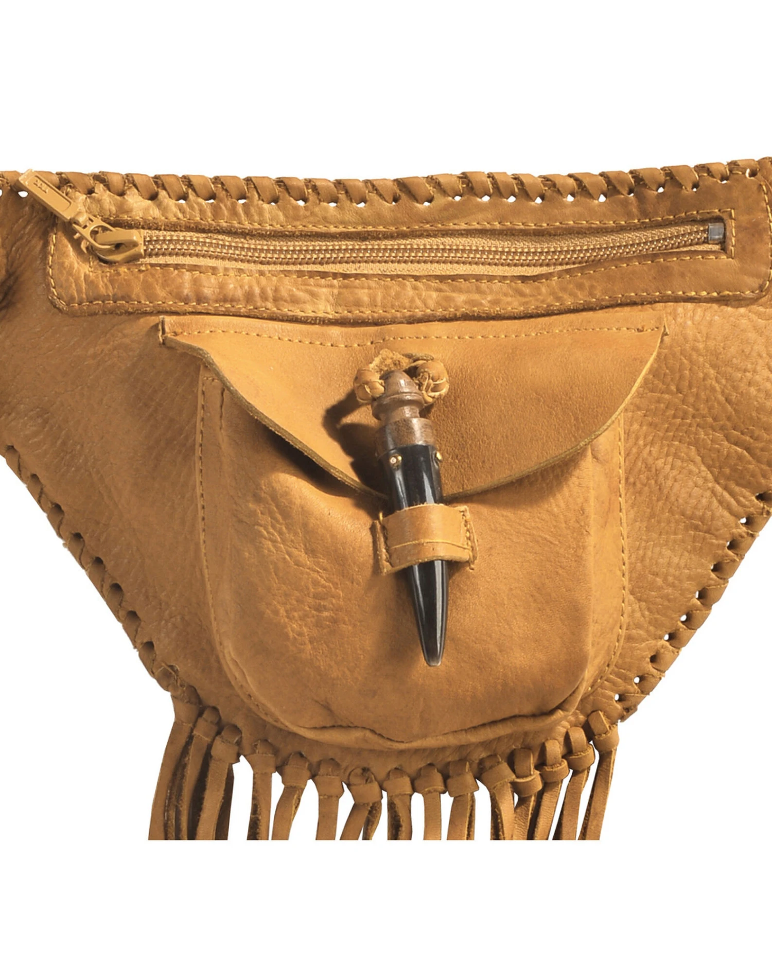 Kobler Tan Fringe Fanny Pack 2 Kobler Tan Fringe Fanny Pack - Image 2