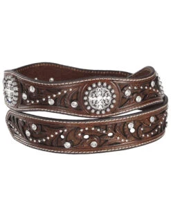 Ariat Scalloped Hand Tooled & Embellished Western Belt